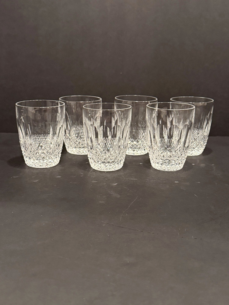 Waterford Crystal COLLEEN Short Stem 5 oz Flat Tumblers 3-1/2″ Set of 6