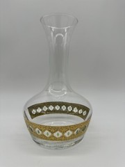 Vintage Culver 22k Gold Valencia Set Of 5 Wine Glasses And Carafe — VERY NICE