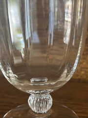2 Vintage Fostoria Clear (Straight Optic) Water/Tea Glasses 5.75” Stunning!