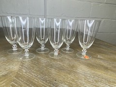 Vintage ARCADIA Crystal Glass Cordial Hungary Set of 6 Liquor Glasses