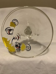 Beau Brummel Mid Century Modern Vintage Gay Fad Tipsy Tini Cocktail Glass