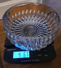 VTG Centerpiece Crystal Gorham Full Lead Crystal Bowl Germany Discontinued 7.5”