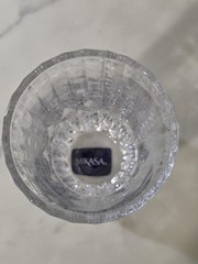 Mikasa 12oz 4Pack Highball Crystal Glasses In Original Box Never Used Beautiful