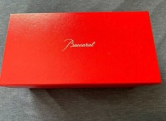 Baccarat Rosa Year Tumbler 2015 Crystal Rock Glass pair Glasses Unused with Box