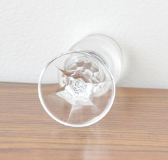 Set Of 6 Silver Rimmed Shot Liquor Glasses 4-3/4″ tall 3 fl oz