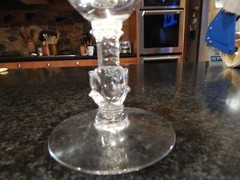 Vintage HEISEY Crystal ROSE WINE GOBLET 5 1/8″ TALL