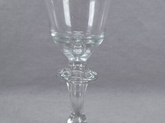 18th Century Continental Baluster Stem Flint Glass Wine C. 1710-1715