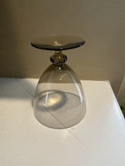 Orrefors Simon Gate Amber Smoke Wine Glasses Or Fruit Cocktail 3-1/2” Vtg MCM