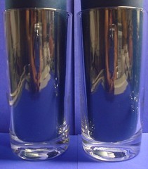 Monogram R MCM Cut Etched 4 Highball Glasses Block Script Vintage Vine Ivy Vtg