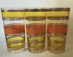 Set 6 Culver MCM Yellow/ Green Orange 22 Kt Band 7 Therma Jac Holders