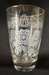 RARE Queen Esther Pattern Libbey Glassware 10 oz Set of 4 In Original Box NOS
