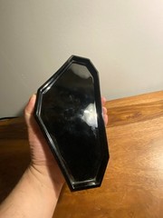 Tiffin Chipperfield (Cracked Ice) Black & Crystal Vanity Set 1930s