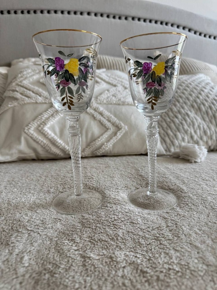 Royal Albert Old Country Roses Vine Glasses