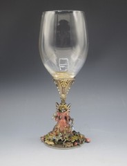 KIRKS FOLLY FAIRIES GODMOTHER GOBLET 8″ MARKED VERY RARE