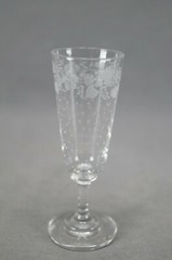 Set of 10 St Louis Saint Louis Engraved Floral & Dots Cordial Glasses Circa 1890