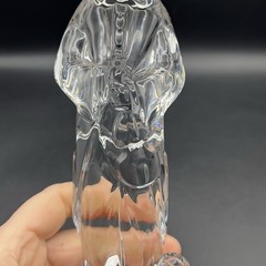 Waterford Crystal Clown Musician with Best Friends Puppy Dog Violin Figurine 9”