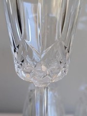 4 Vintage Block Crystal Olympic Water Glasses | Wine Goblets 8″ Poland