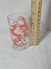 Vintage Federal Glass Co. Red Gazelle 6oz. Barware Cocktail Glass