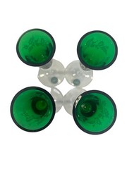 Lenox Holiday Gems Emerald Champagne Flutes Set 4 Crystal 7-1/2″ Tall