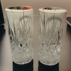 Royal Crystal Rock Palace Cut 6” Highball Tumbler Set Of 2