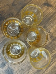 5pc ASSTD CULVER Ltd ANTIGUA Glasses High Ball Old Fashioned Expander Set MCM