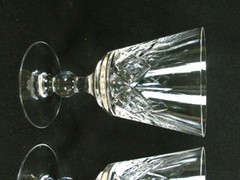 3 Mint Stuart Glengarry Cambridge Cut Crystal Glass 6” Water Goblets