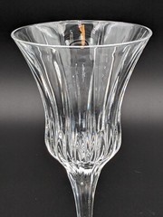 (2) Gorham Crystal ‘Triumph’ Wine Glass Water Goblet Discontinued Pattern