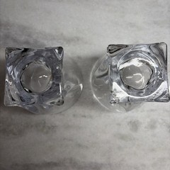 Mikasa “Motion” Twist Rocks Glasses, 3-3/4”T Set Of 4 Square Bottom