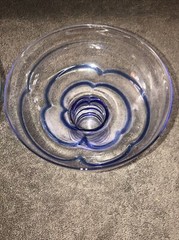 Pier One Stemless Swirl Line Margarita Glasses Set Of 2 Teal/cobalt Blue