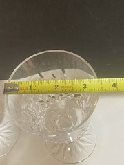 Set Of 2 Waterford Classic Lismore Goblets 8 oz Diamond Point & Star Base