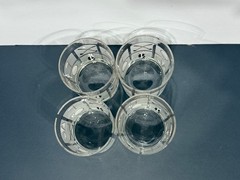 Vintage Culver Golf Double Old Fashioned Rocks Glasses Set of 4 Frosted MCM USA