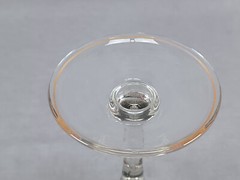Theresienthal / Myers Neffe Hand Enameled Yellow Lily Flower & Gold Wine Glass A