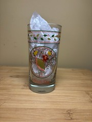 Libbey 12 Days of Christmas Glass “Nine Ladies Dancing” 9th Day Drinkware VTG