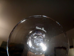SIMON PEARCE Hartland (2) AMAZING CRYSTAL FLUTE CHAMPAGNE GLASSES 11 1/2″