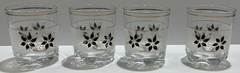 Set of 4 Decover Italy DeValBor Windrose Lowball Whiskey Glasses MCM 3.5″ Vtg