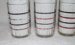 Swanky Swig Band Pattern #2 1933 Black Red Set of 8 Lot RR