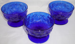 Bryce El Rancho Blue 3-Sherbet or Champagne Glass, 2 5/8″ More Available (S12)