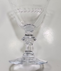 Glass Crystal Cordial Port Glasses Set of 11 Etched Leaves SEE ALL PICS! READ!
