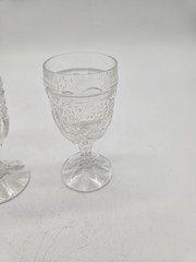 Crystal D’Adriana Luna Cordial Glasses Goblets Set Of 2 Mini Glass Cups