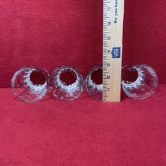 Vintage Libbey 3” Rocks Glasses Set of 4 Cursive L