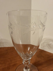 Vintage Fostoria «Carousel» (8) Iced tea Glasses – Stem 6080 – Cut 863