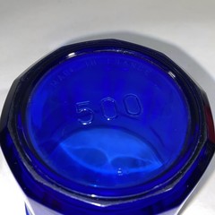 Luminarc Arcoroc Cobalt Blue 500ml 10 Panel Glass France Vintage Superior