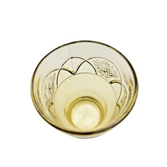 Federal ROSEMARY Flat Tumbler Amber Dutch Rose Depression Glass 1930s