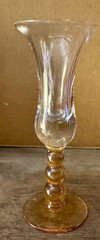 Aristocrat by Bryce Glass in Amber (1 OZ) Brandy Glass Cordial Cocktail 6-1/8”