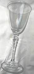 Vintage Oscar De La Renta Llafayette Clear Crystal 8 5/8” Water Goblet 1992-94
