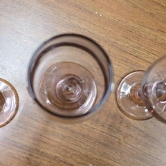 RETIRED Wine/Water Goblet Premiere PLUM LIBBEY GLASS COMPANY