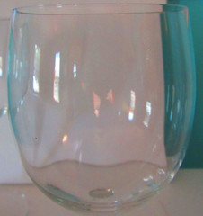 2 Crystal Wine Glasses 7.5″ high 8 OZ capacity Hand Blown EUC