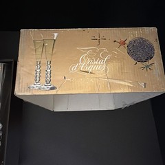 Cristal d’Arques Millennium 2000 Lead Crystal Champagne Flutes Glasses France