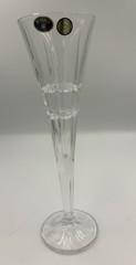 Vintage BOHEMIA Czech Republic Lead Crystal Clear Champagne Flute