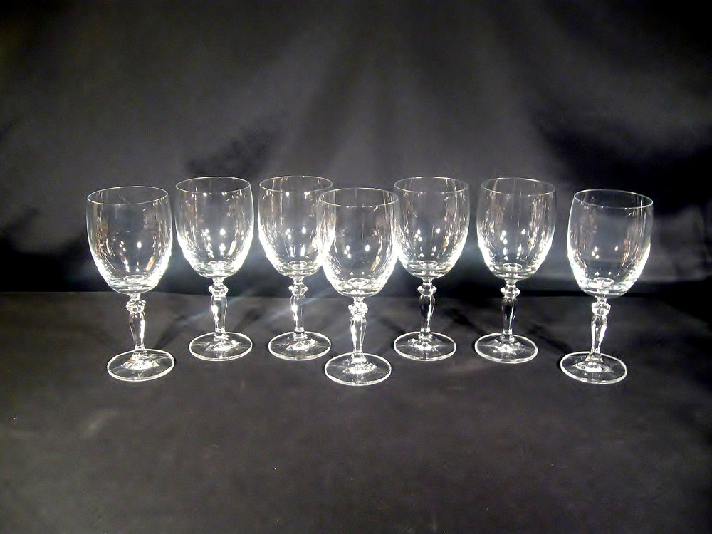 Bohemia Crystal-Crystalex Ingrid Andea Water Goblets Set of 7